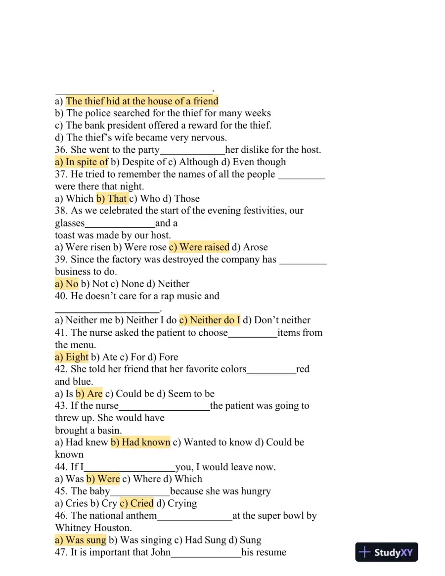 2022-2023 HESIA2 Comprehensive Entrance Exam With Answers (518 Solved Questions), page 16