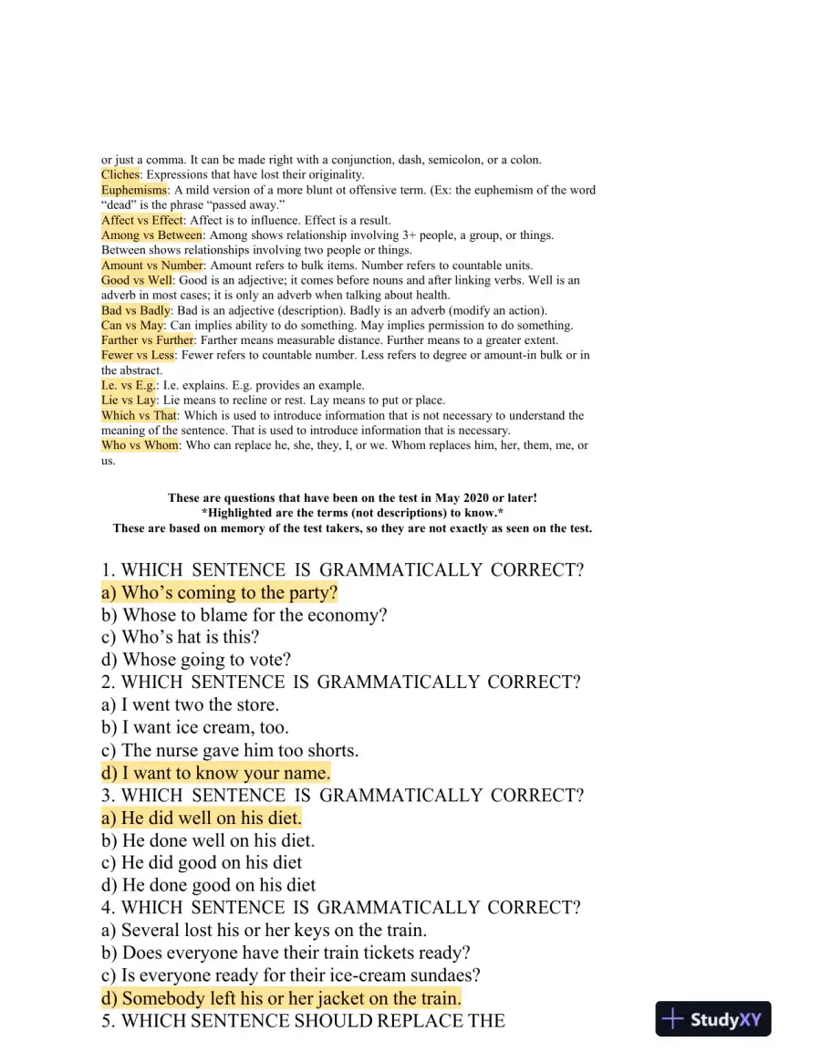 2022-2023 HESIA2 Comprehensive Entrance Exam With Answers (518 Solved Questions), page 8
