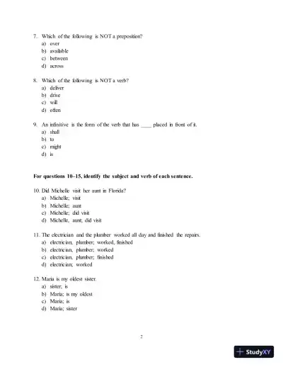 Test Bank for Along These Lines: Writing Sentences and Paragraphs, 7th Edition - Page 6 preview image