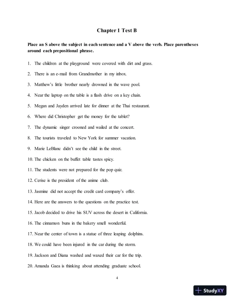 Test Bank for Along These Lines: Writing Sentences and Paragraphs, 7th Edition, page 8