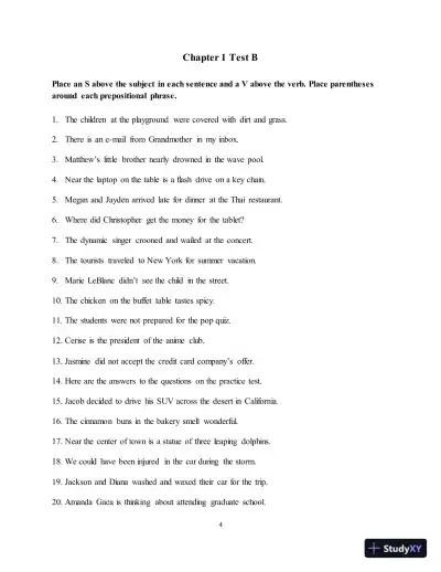 Test Bank for Along These Lines: Writing Sentences and Paragraphs, 7th Edition - Page 8 preview image
