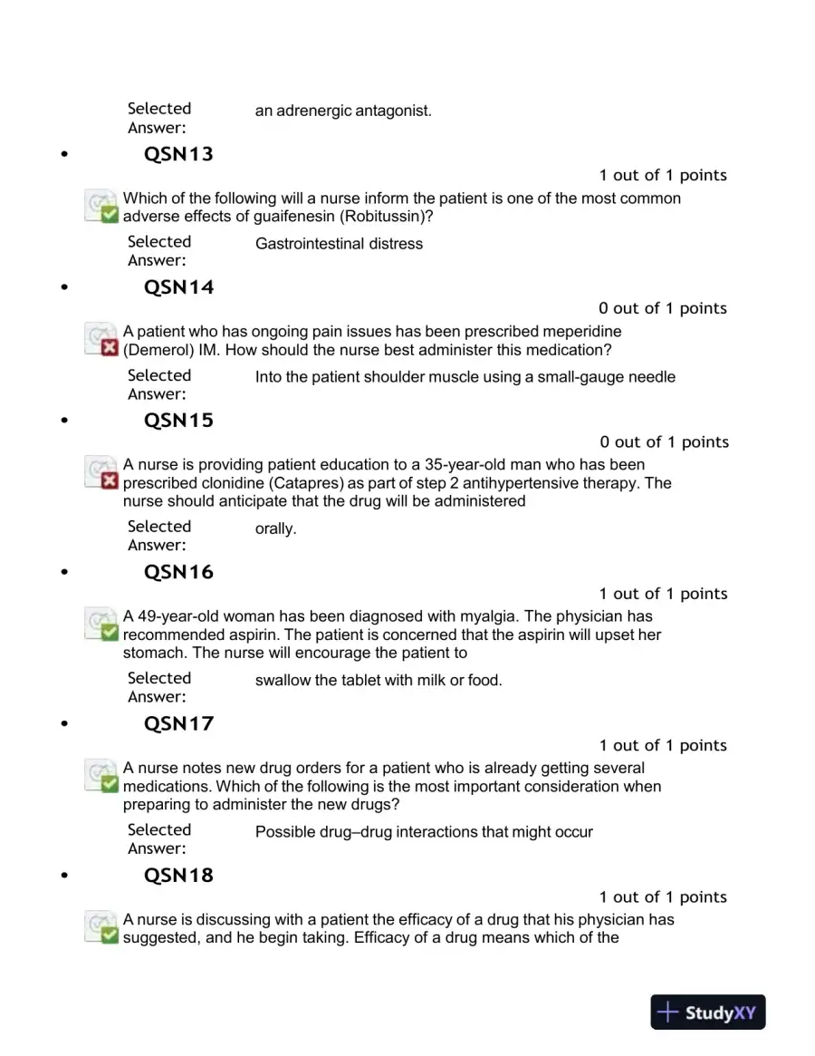 2023-2024 NURS676 Pharmacology Midterm Exam With Answers (100 Solved Questions), page 4