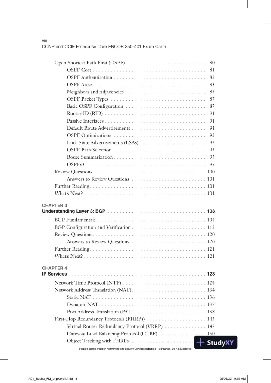 CCNP and CCIE Enterprise Core ENCOR 350-401 Exam Cram (2022), page 11