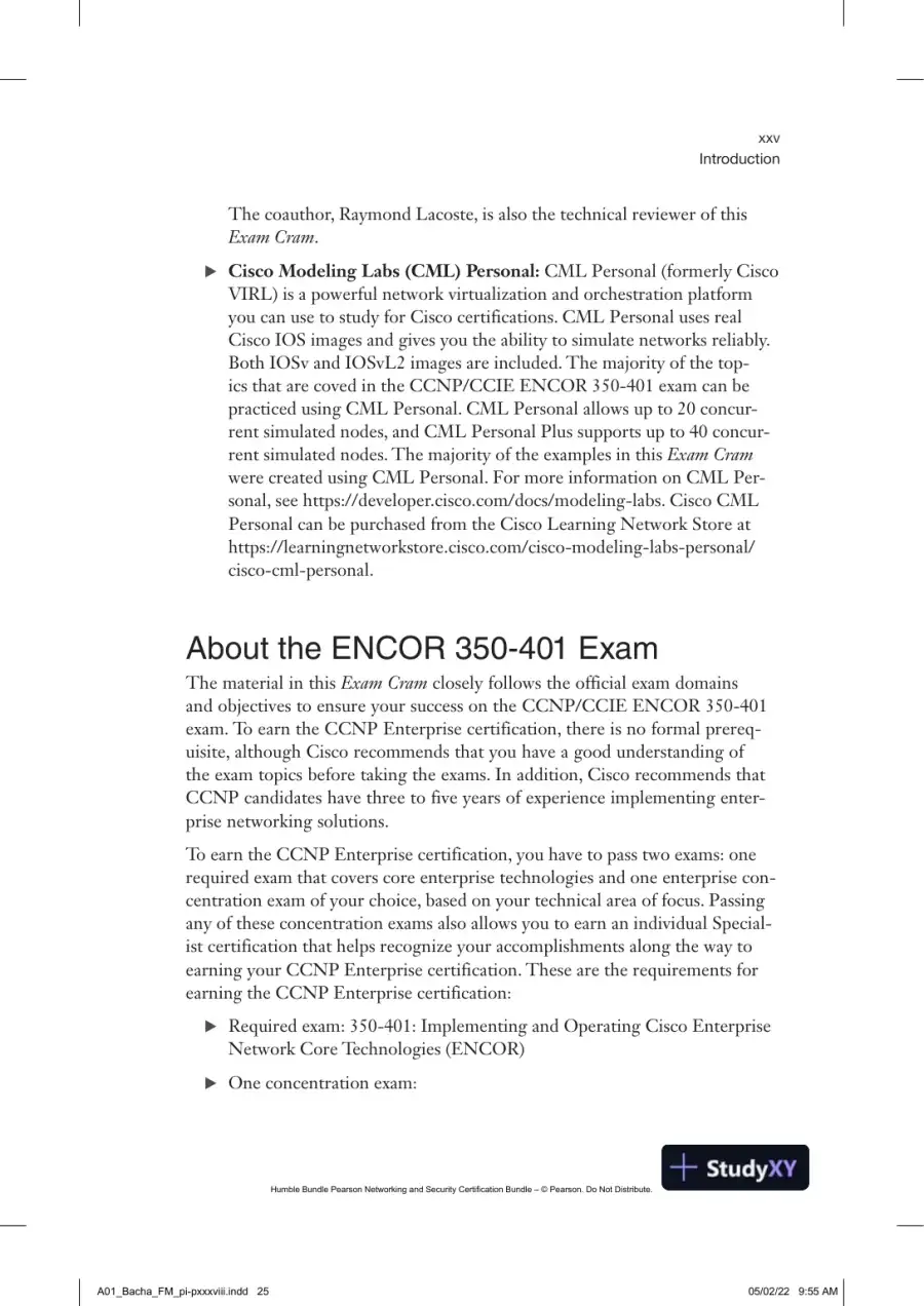 CCNP and CCIE Enterprise Core ENCOR 350-401 Exam Cram (2022), page 28
