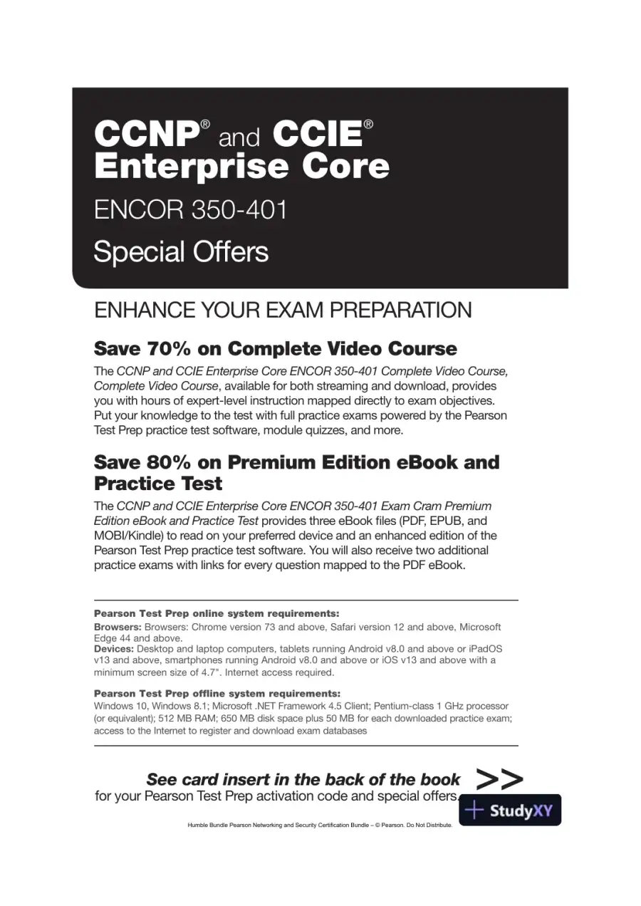 CCNP and CCIE Enterprise Core ENCOR 350-401 Exam Cram (2022), page 3