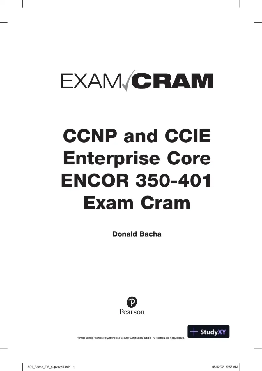 CCNP and CCIE Enterprise Core ENCOR 350-401 Exam Cram (2022), page 4