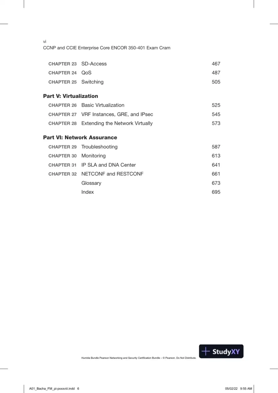 CCNP and CCIE Enterprise Core ENCOR 350-401 Exam Cram (2022), page 9