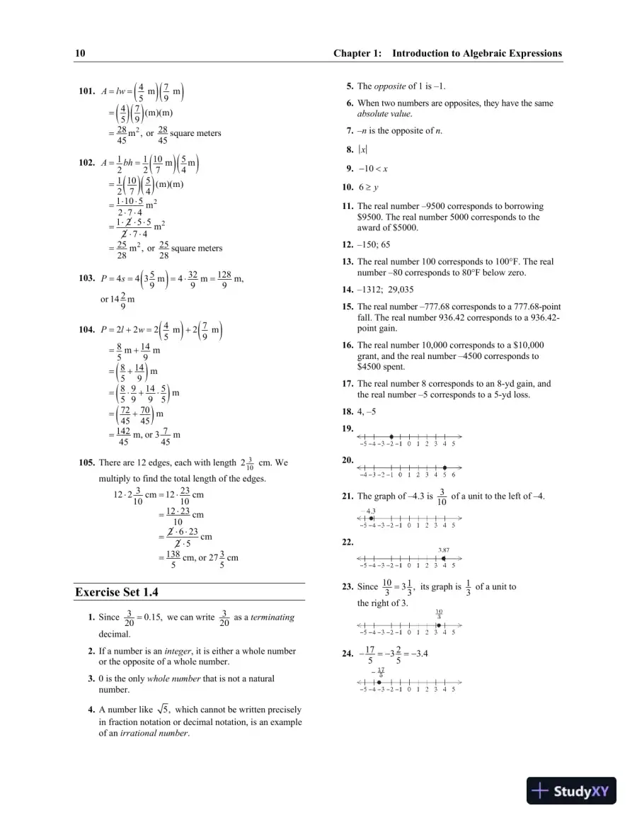 Solution Manual for Elementary and Intermediate Algebra Concepts and Applications, 7th Edition, page 13