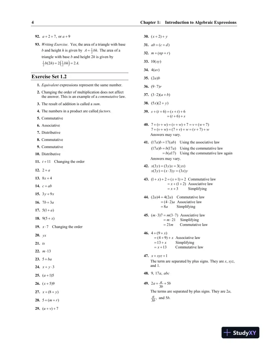 Solution Manual for Elementary and Intermediate Algebra Concepts and Applications, 7th Edition, page 7