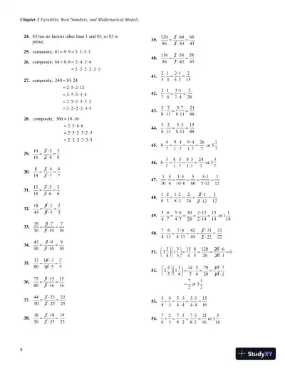 Solution Manual for Introductory and Intermediate Algebra for College Students, 6th Edition - Page 11 preview image