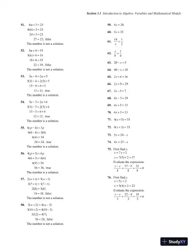 Solution Manual for Introductory and Intermediate Algebra for College Students, 6th Edition - Page 6 preview image