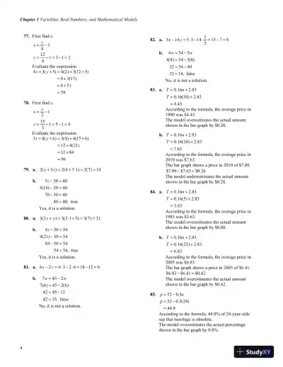 Solution Manual for Introductory and Intermediate Algebra for College Students, 6th Edition - Page 7 preview image