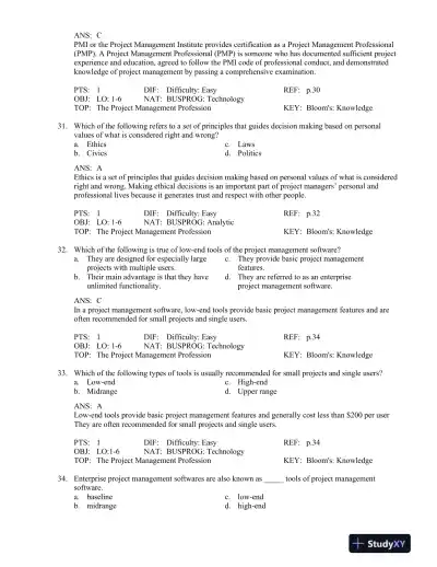 Test Bank For Information Technology Project Management, 7th Edition - Page 16 preview image