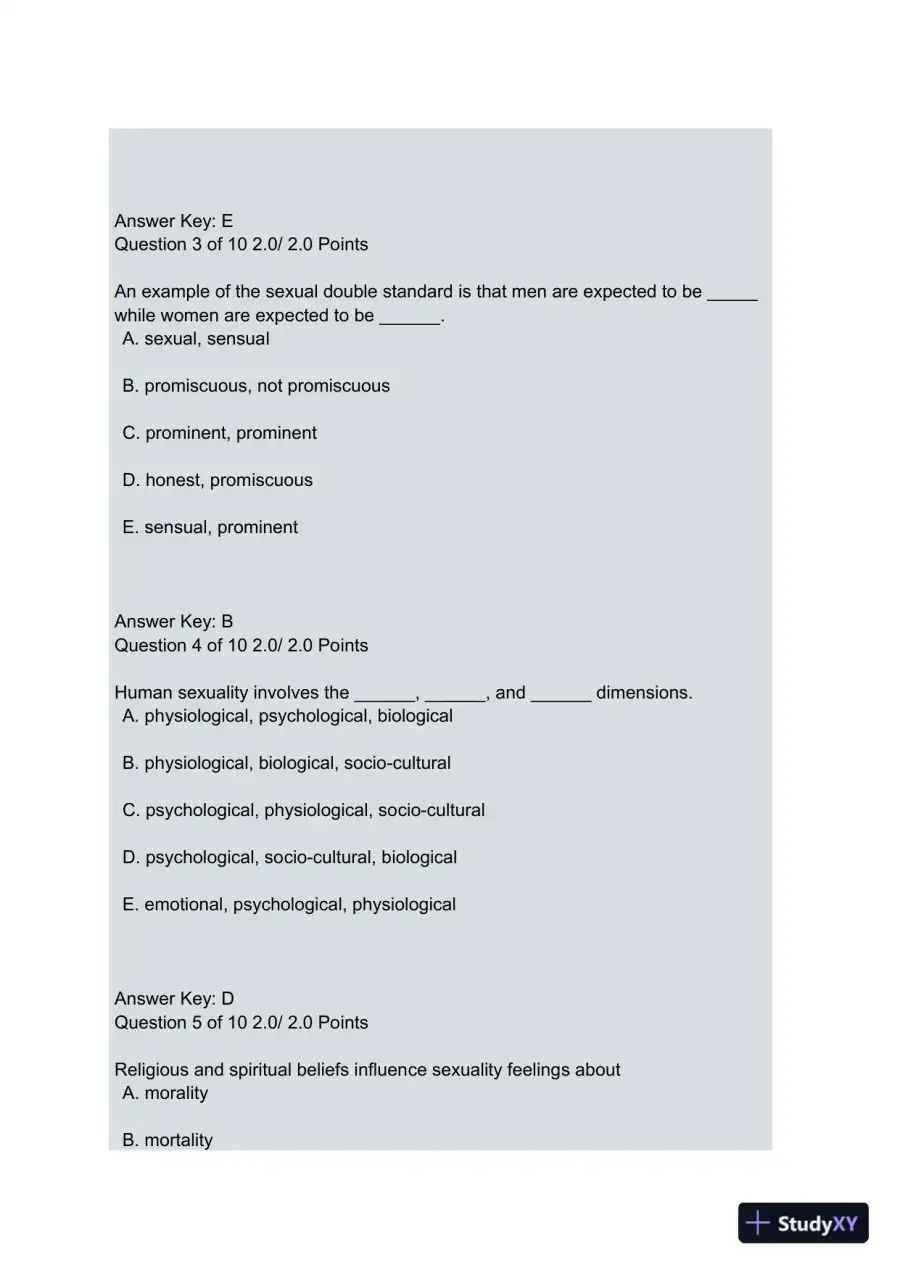 Human Sexuality: Key Concepts, Communication, and Contraception, page 3