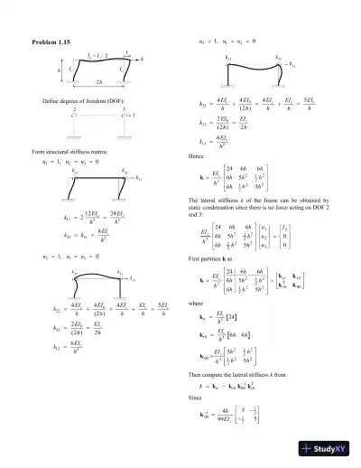 Solution Manual For Dynamics of Structures, 4th Edition - Page 15 preview image