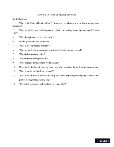 Solution Manual for Direct Instruction Reading, 3rd Edition - Page 11 preview image