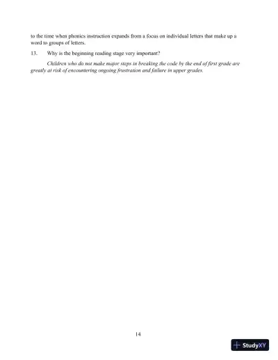 Solution Manual for Direct Instruction Reading, 3rd Edition - Page 14 preview image