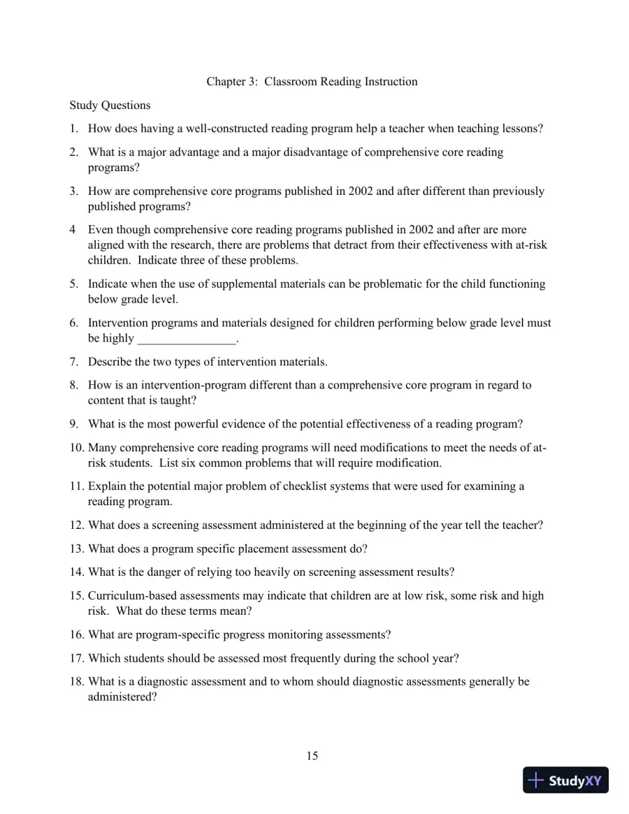 Solution Manual for Direct Instruction Reading, 3rd Edition, page 15