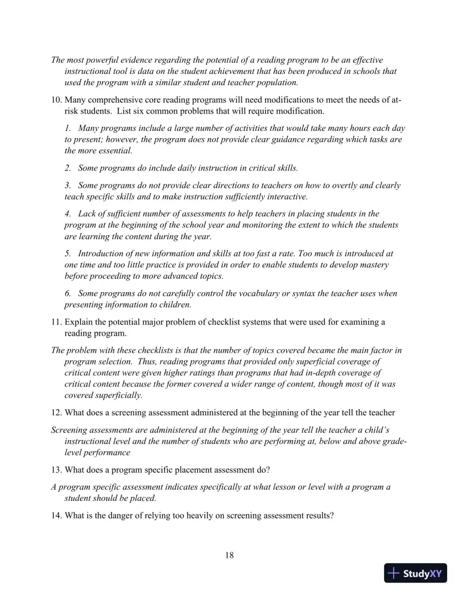 Solution Manual for Direct Instruction Reading, 3rd Edition, page 18
