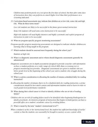 Solution Manual for Direct Instruction Reading, 3rd Edition - Page 19 preview image