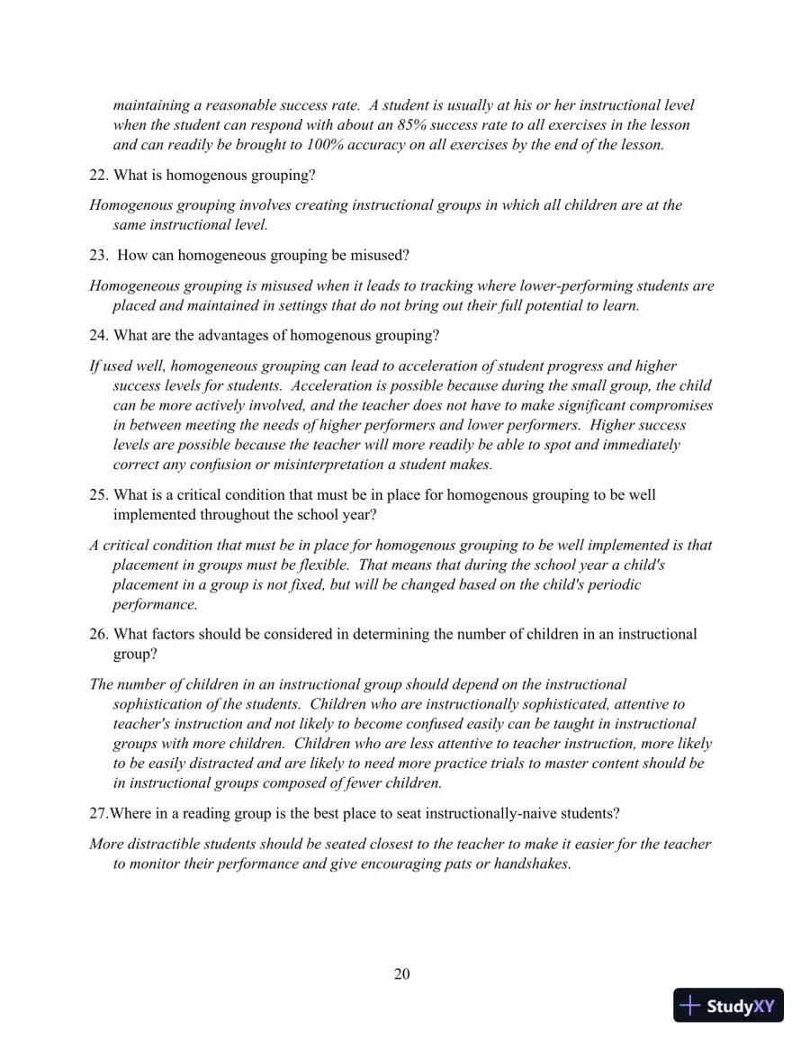Solution Manual for Direct Instruction Reading, 3rd Edition, page 20