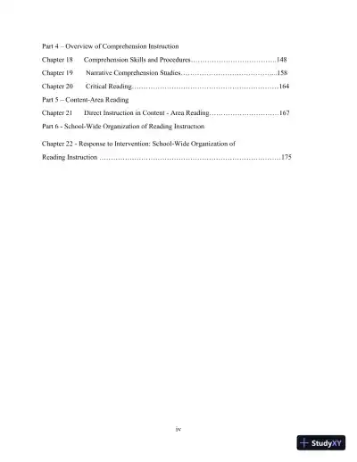 Solution Manual for Direct Instruction Reading, 3rd Edition - Page 4 preview image
