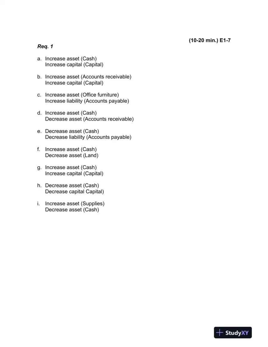 Accounting, 7th Edition Solution Manual, page 10