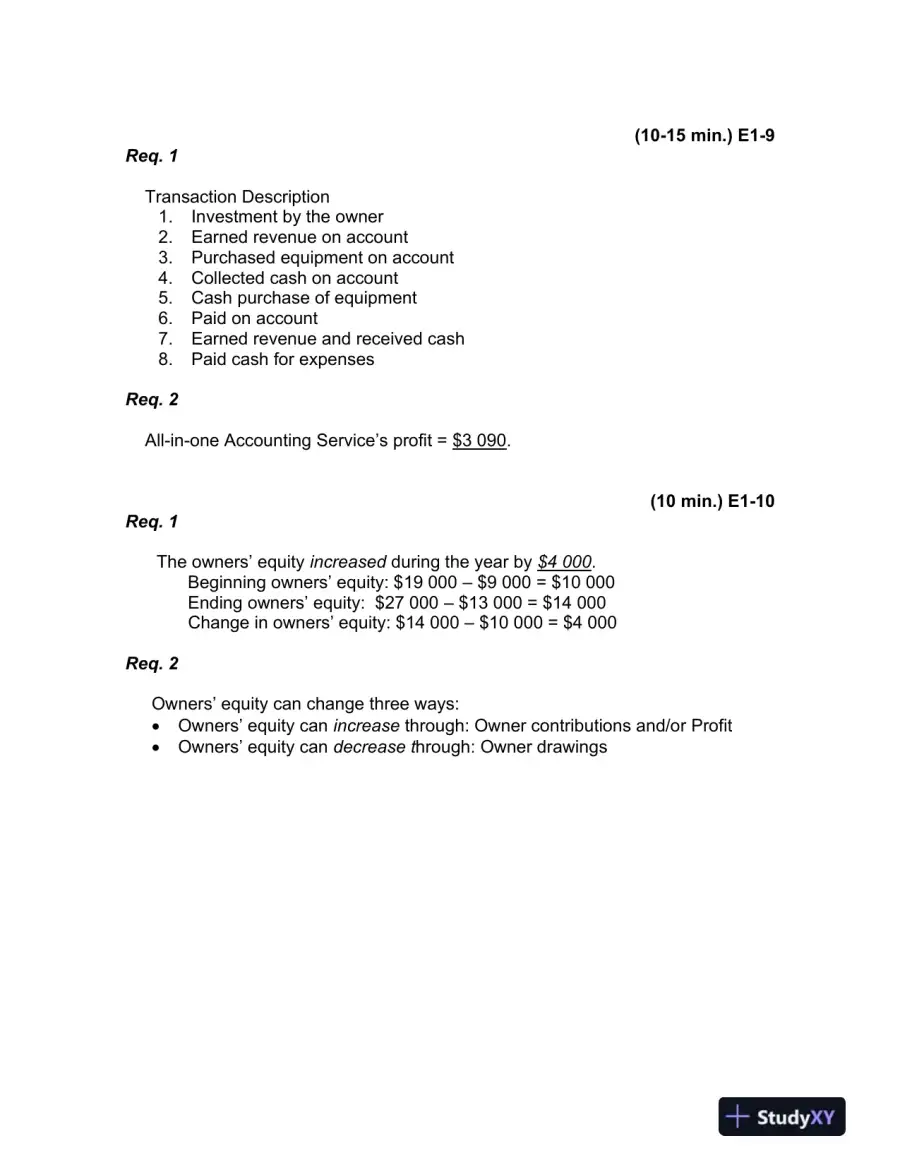 Accounting, 7th Edition Solution Manual, page 12