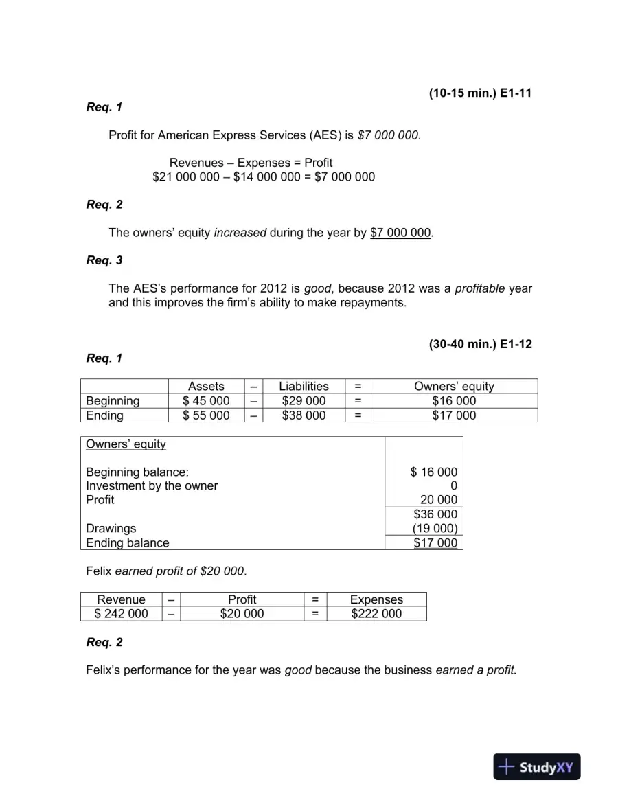 Accounting, 7th Edition Solution Manual, page 13