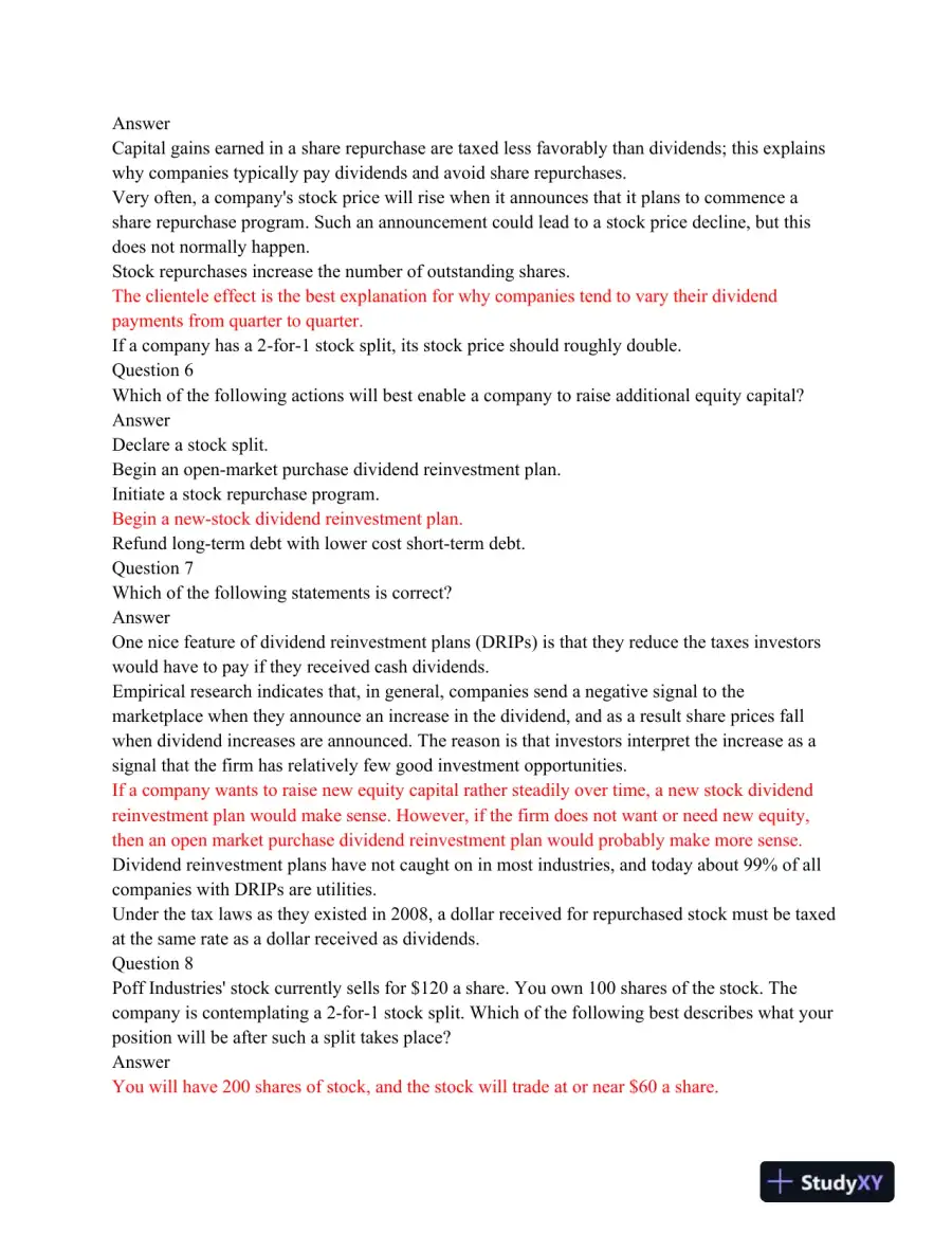 FIN 534 Final Exam PART 2, page 3
