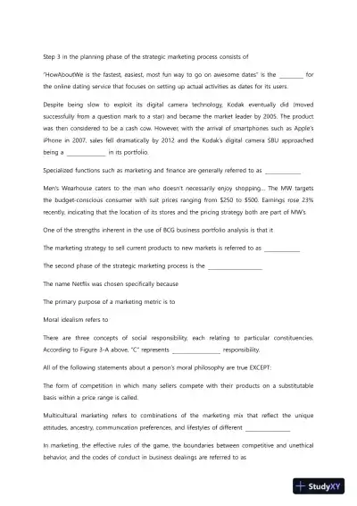 Liberty University BUSI 330 Midterm Exam Complete Solutions Correct Answers Key - Page 3 preview image