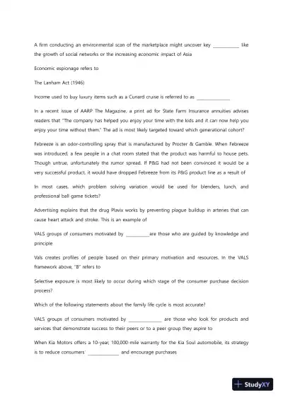 Liberty University BUSI 330 Midterm Exam Complete Solutions Correct Answers Key - Page 4 preview image