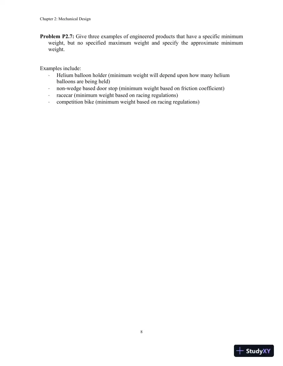 Solution Manual for An Introduction to Mechanical Engineering, 3rd Edition, page 11