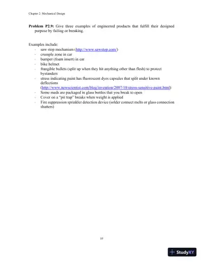 Solution Manual for An Introduction to Mechanical Engineering, 3rd Edition - Page 13 preview image