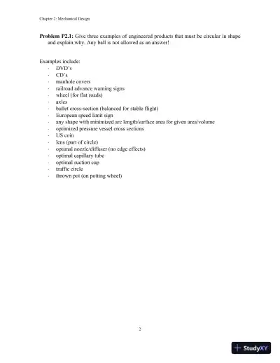 Solution Manual for An Introduction to Mechanical Engineering, 3rd Edition - Page 5 preview image