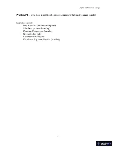 Solution Manual for An Introduction to Mechanical Engineering, 3rd Edition - Page 8 preview image