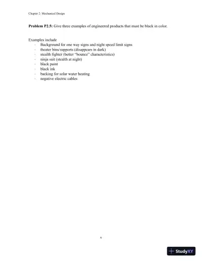 Solution Manual for An Introduction to Mechanical Engineering, 3rd Edition - Page 9 preview image