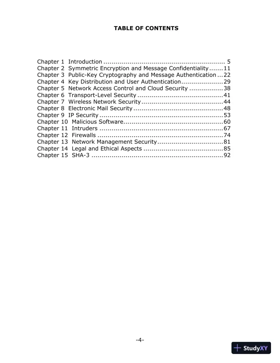 Solution Manual for Network Security Essentials: Applications and Standards, 6th Edition, page 3