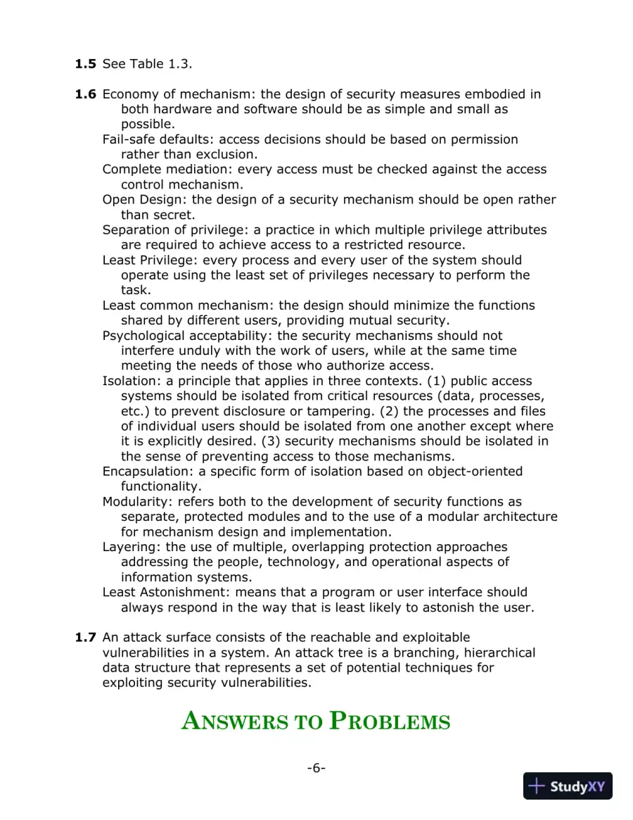 Solution Manual for Network Security Essentials: Applications and Standards, 6th Edition, page 5