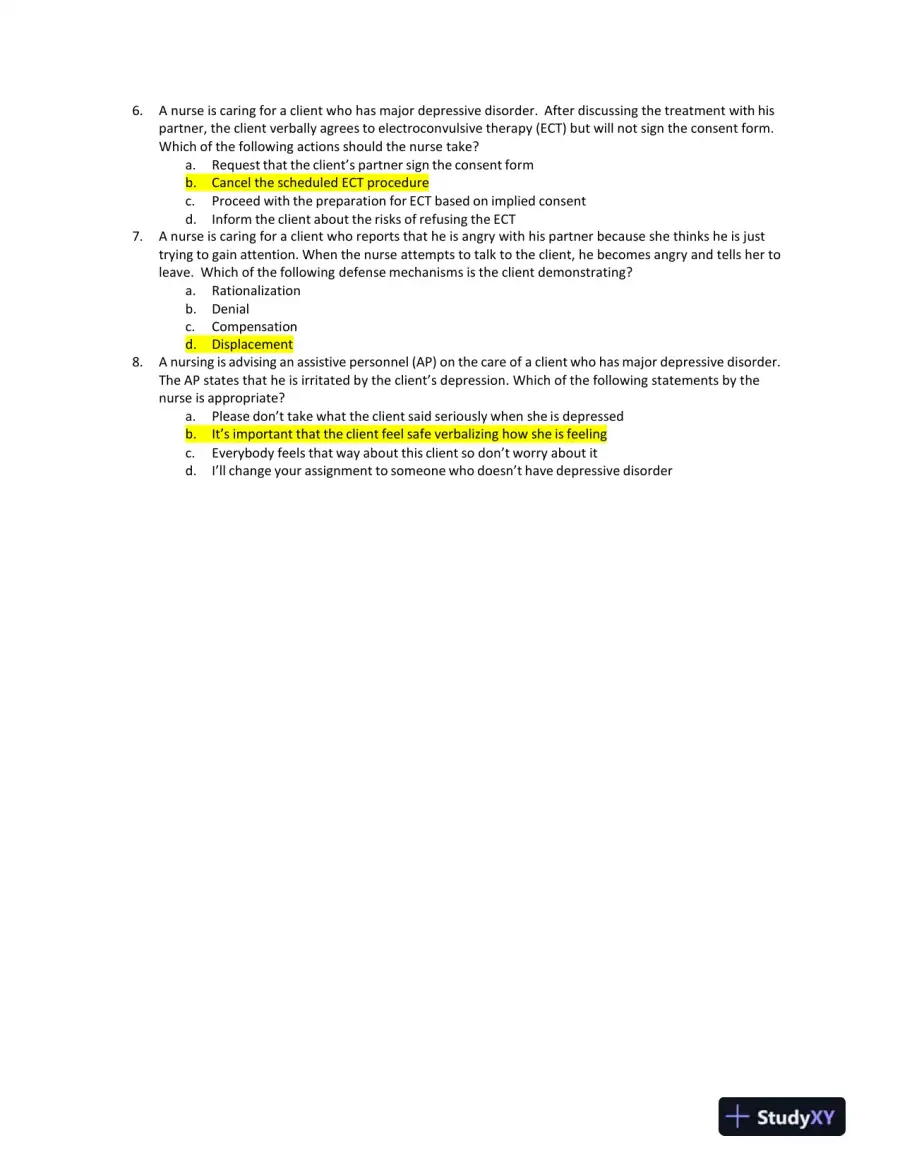 2023 ATI RN Comprehensive Exam with Answers (182 Solved Questions), page 3