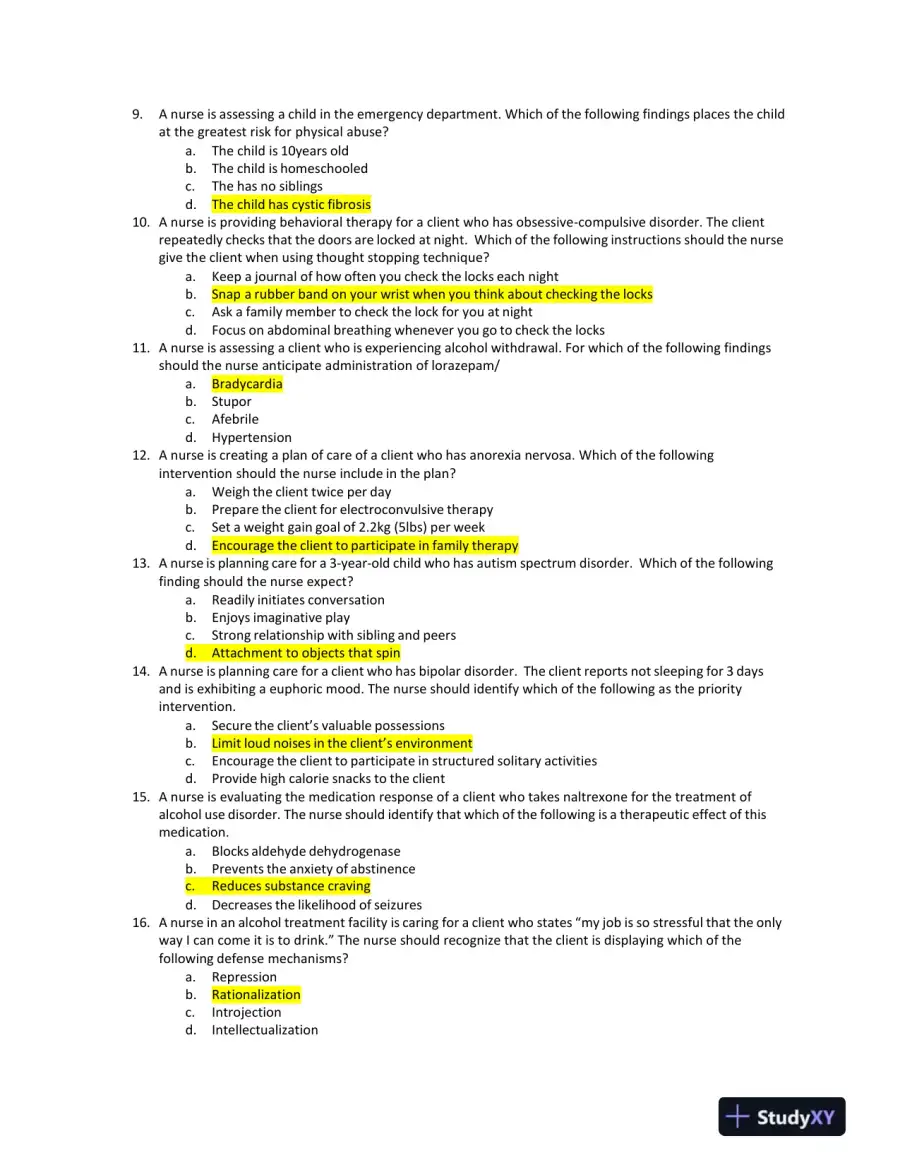 2023 ATI RN Comprehensive Exam with Answers (182 Solved Questions), page 4