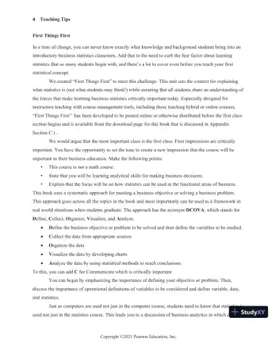 Solution Manual for Statistics for Managers Using Microsoft Excel, 9th Edition - Page 10 preview image