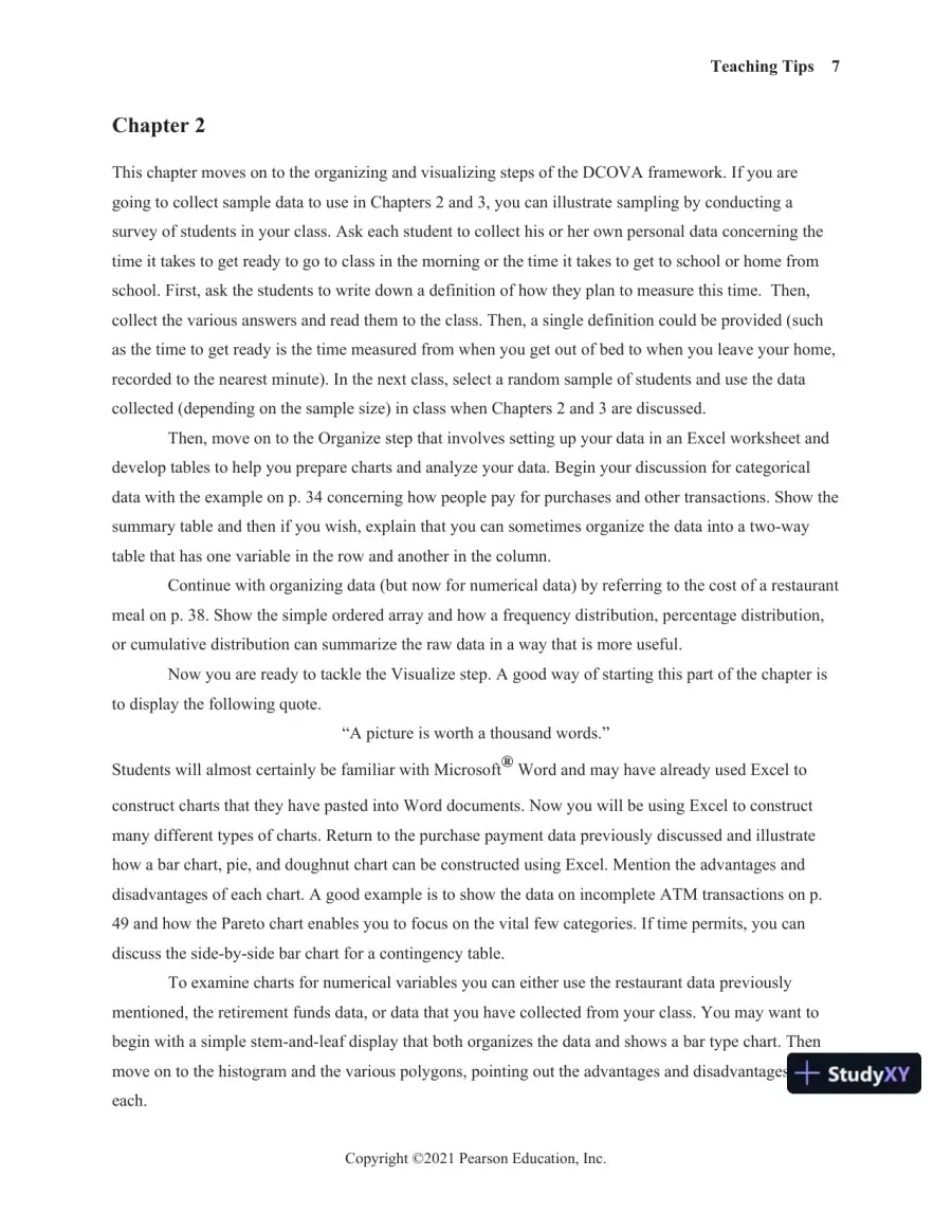 Solution Manual for Statistics for Managers Using Microsoft Excel, 9th Edition, page 13