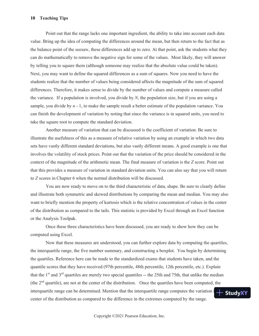 Solution Manual for Statistics for Managers Using Microsoft Excel, 9th Edition, page 16