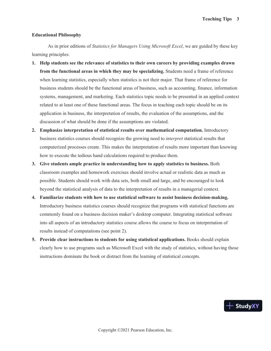 Solution Manual for Statistics for Managers Using Microsoft Excel, 9th Edition, page 9