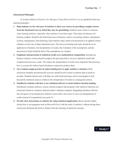 Solution Manual for Statistics for Managers Using Microsoft Excel, 9th Edition - Page 9 preview image