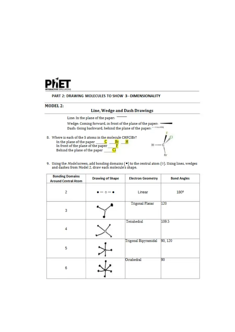 Understanding Molecule Shapes, page 3