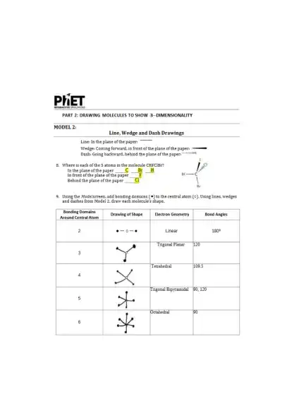 Understanding Molecule Shapes - Page 3 preview image