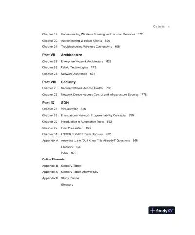 CCNP and CCIE Enterprise Core ENCOR 350-401 Official Cert Guide (2023) - Page 13 preview image