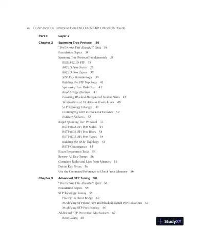CCNP and CCIE Enterprise Core ENCOR 350-401 Official Cert Guide (2023) - Page 16 preview image